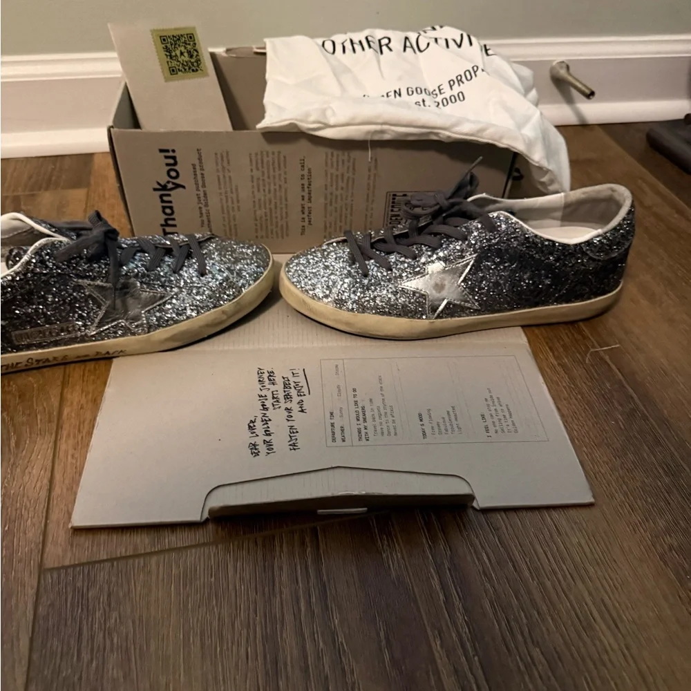 Golden Goose Superstar Special Edition Glitter Sneakers - Picture 9 of 10